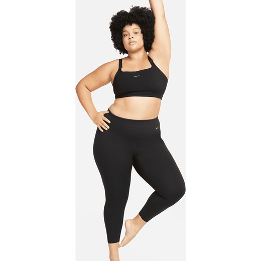 Damskie legginsy 7/8 z wysokim stanem zapewniające delikatne wsparcie Nike Zenvy (duże rozmiary) - Czerń ze sklepu Nike poland w kategorii Spodnie damskie - zdjęcie 178603400