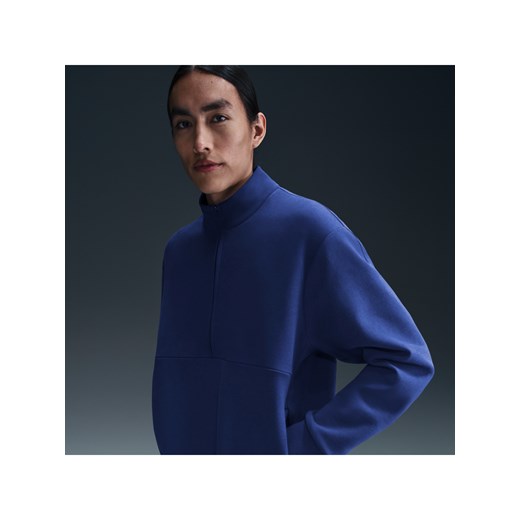 Męska bluza z zamkiem 1/2 Dri-FIT Nike 24.7 ImpossiblySoft - Niebieski ze sklepu Nike poland w kategorii Bluzy męskie - zdjęcie 178603613