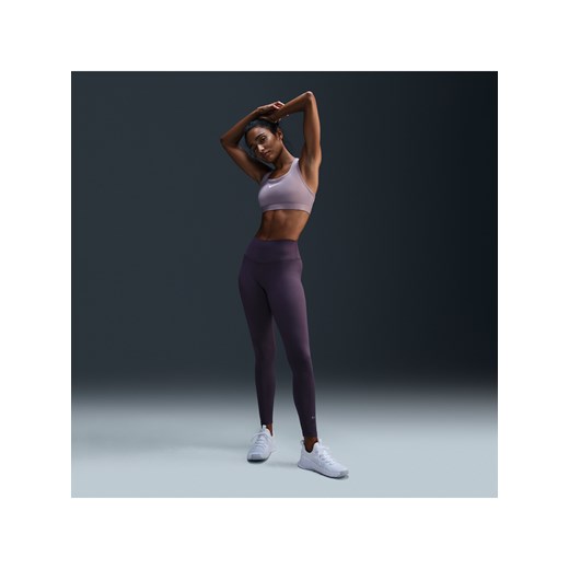 Damskie legginsy o pełnej długości z wysokim stanem Nike One - Fiolet ze sklepu Nike poland w kategorii Spodnie damskie - zdjęcie 178603670