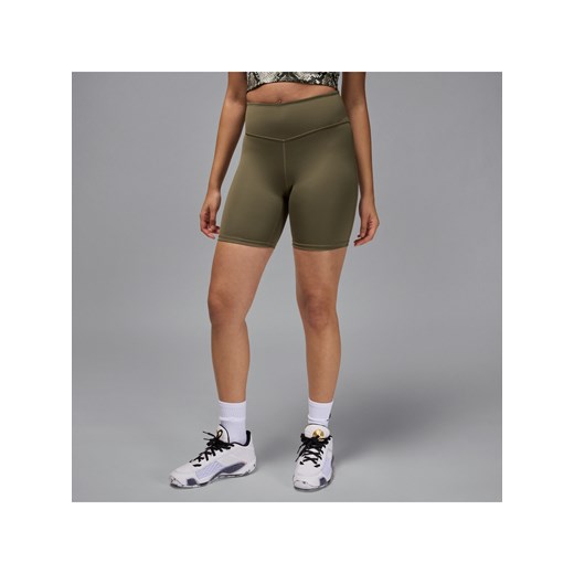 Damskie kolarki z wysokim stanem 18 cm Jordan Sport - Zieleń ze sklepu Nike poland w kategorii Szorty - zdjęcie 178603841