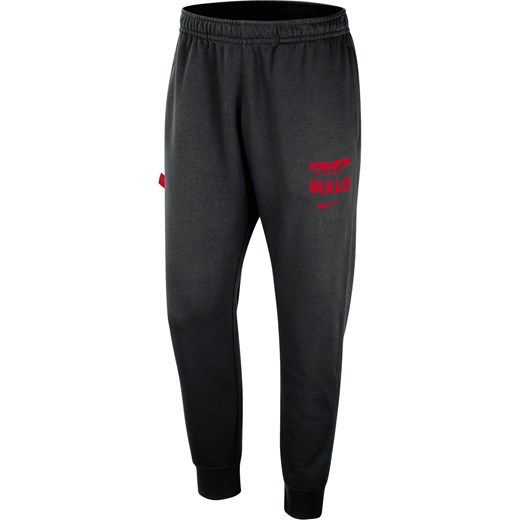 Joggery męskie Nike NBA Chicago Bulls Club Courtside - Czerń ze sklepu Nike poland w kategorii Spodnie męskie - zdjęcie 178603844