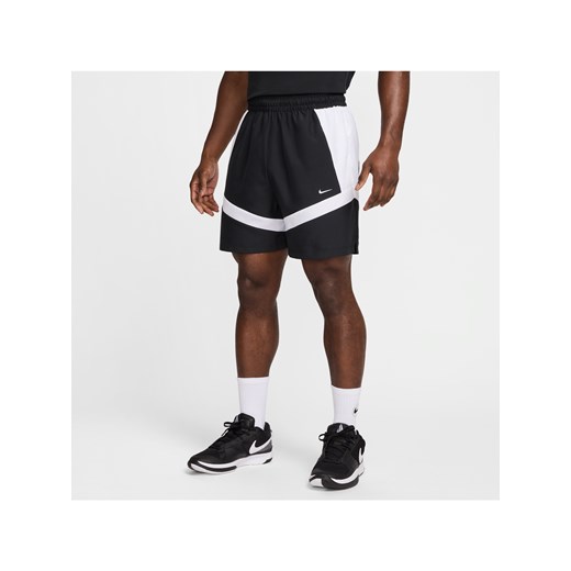 Męskie spodenki do koszykówki z tkaniny 15 cm Nike Icon - Czerń ze sklepu Nike poland w kategorii Spodenki męskie - zdjęcie 178603962
