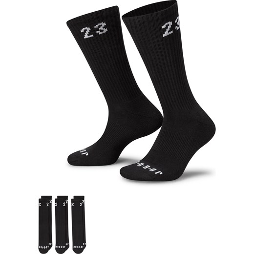 Klasyczne skarpety Jordan Essentials (3 pary) - Czerń ze sklepu Nike poland w kategorii Skarpetki męskie - zdjęcie 178604071