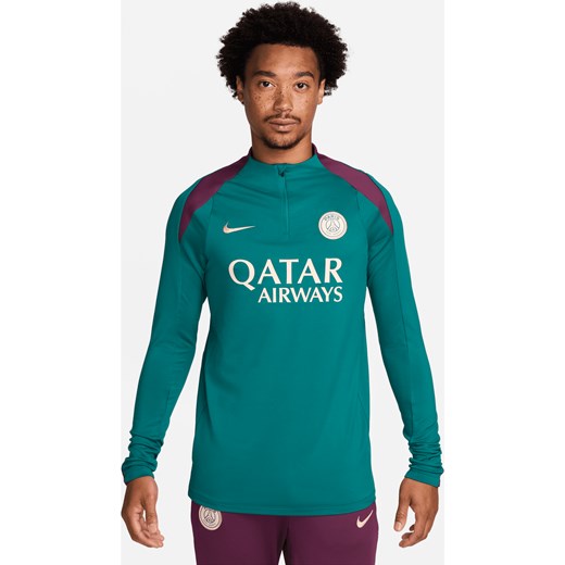 Męska treningowa koszulka piłkarska Paris Saint-Germain Strike Nike Dri-FIT - Zieleń ze sklepu Nike poland w kategorii T-shirty męskie - zdjęcie 178604093