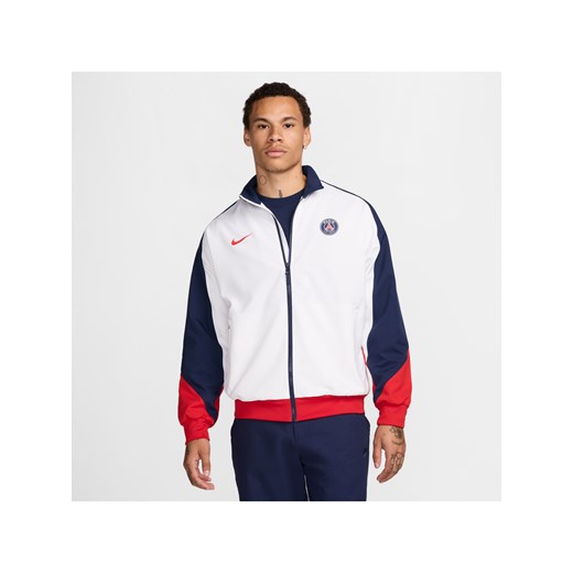 Męska kurtka piłkarska Nike Dri-FIT Paris Saint-Germain Strike - Biel Nike S okazja Nike poland