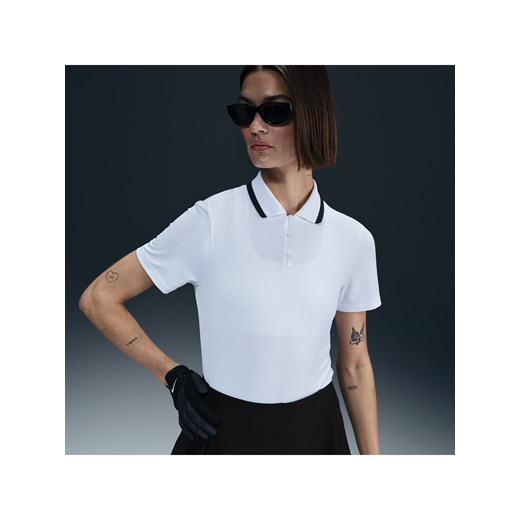 Damska koszulka polo do golfa z krótkim rękawem Dri-FIT Nike Tour - Biel ze sklepu Nike poland w kategorii Bluzki damskie - zdjęcie 178604253