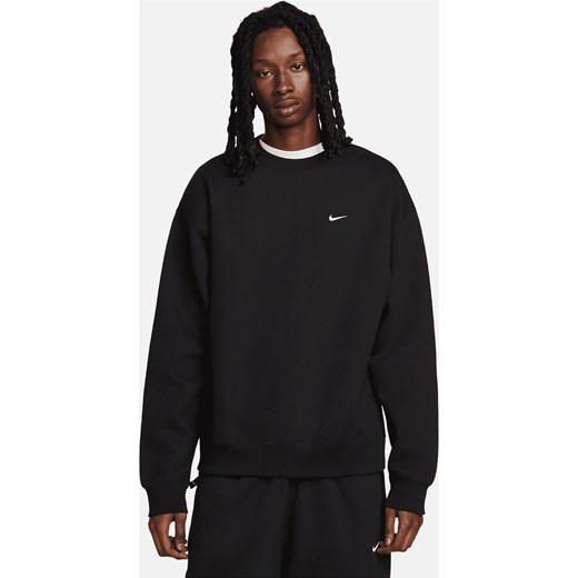 Męska bluza z dzianiny Nike Solo Swoosh - Czerń ze sklepu Nike poland w kategorii Bluzy męskie - zdjęcie 178604273