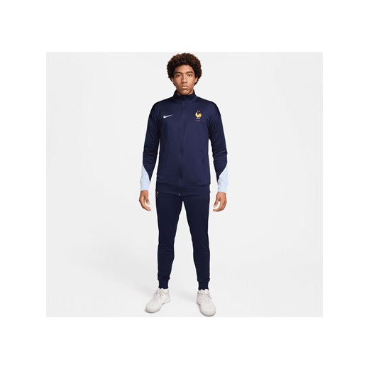 Męski dzianinowy dres piłkarski Nike Dri-FIT FFF Strike - Niebieski ze sklepu Nike poland w kategorii Dresy męskie - zdjęcie 178604571