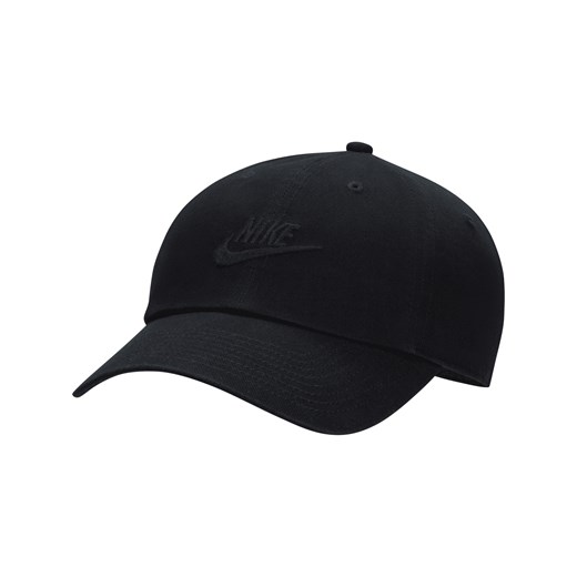 Czapka z efektem sprania Futura Nike Club - Czerń ze sklepu Nike poland w kategorii Czapki z daszkiem męskie - zdjęcie 178604701