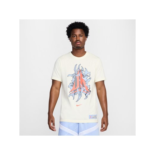 Męski T-shirt do koszykówki Ja - Biel ze sklepu Nike poland w kategorii T-shirty męskie - zdjęcie 178605144