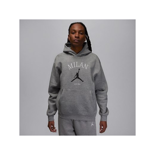 Męska bluza z kapturem Jordan Milan - Szary ze sklepu Nike poland w kategorii Bluzy męskie - zdjęcie 178605153