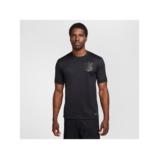 Męska koszulka piłkarska Nike Dri-FIT S.C. Corinthians Stadium 2024/25 (wersja wyjazdowa) – replika - Czerń ze sklepu Nike poland w kategorii T-shirty męskie - zdjęcie 178605391