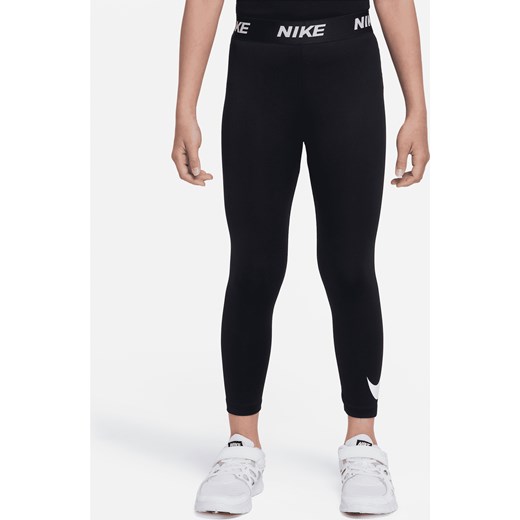 Legginsy dla małych dzieci Swoosh Nike Dri-FIT Sport Essentials - Czerń ze sklepu Nike poland w kategorii Spodnie chłopięce - zdjęcie 178605434
