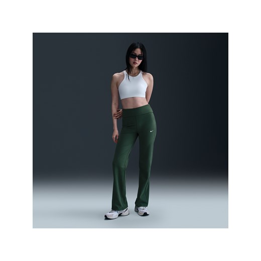 Damskie spodnie z wysokim stanem Nike Sportswear - Zieleń ze sklepu Nike poland w kategorii Spodnie damskie - zdjęcie 178605730
