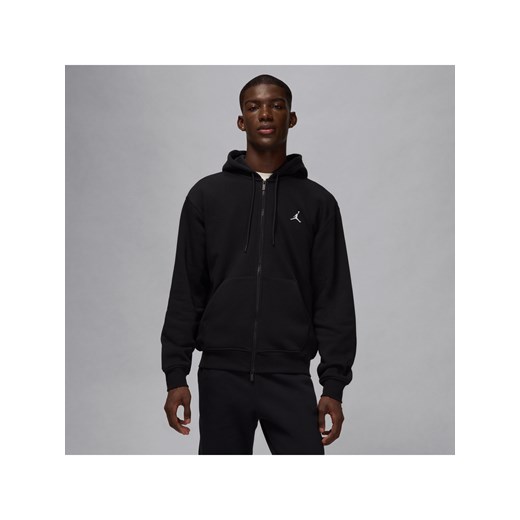 Męska bluza z kapturem i zamkiem na całej długości Jordan Brooklyn Fleece - Czerń ze sklepu Nike poland w kategorii Bluzy męskie - zdjęcie 178605842