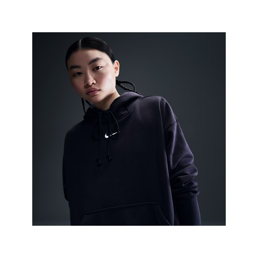 Damska bluza z kapturem o kroju oversize Nike Sportswear Phoenix Fleece - Czerń ze sklepu Nike poland w kategorii Bluzy damskie - zdjęcie 178606024