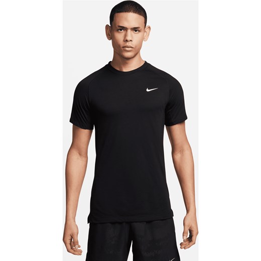 Męska koszulka z krótkim rękawem do fitnessu Dri-FIT Nike Flex Rep - Czerń ze sklepu Nike poland w kategorii T-shirty męskie - zdjęcie 178606083
