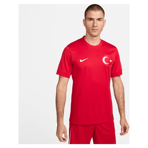 Męska koszulka piłkarska Nike Dri-FIT Turcja Stadium 2024/25 (wersja wyjazdowa) (replika) - Czerwony ze sklepu Nike poland w kategorii T-shirty męskie - zdjęcie 178606264