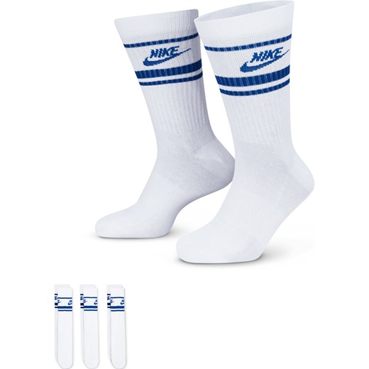 Klasyczne skarpety Nike Sportswear Dri-FIT Everyday Essential (3 pary) - Biel ze sklepu Nike poland w kategorii Skarpetki męskie - zdjęcie 178606321