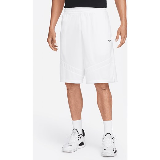 Męskie spodenki do koszykówki Dri-FIT Nike Icon 28 cm - Biel ze sklepu Nike poland w kategorii Spodenki męskie - zdjęcie 178606462