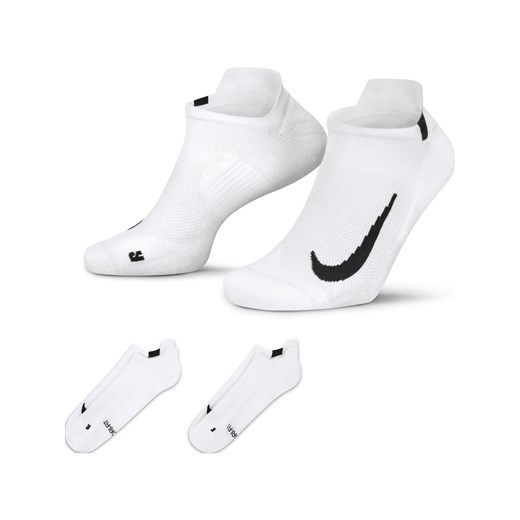 Stopki biegowe Nike Multiplier (2 pary) - Biel ze sklepu Nike poland w kategorii Skarpetki męskie - zdjęcie 178606632
