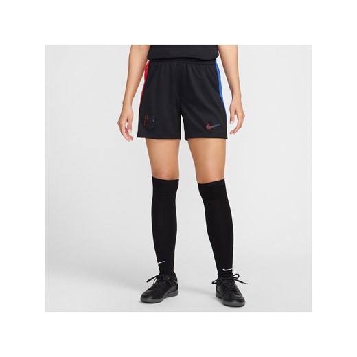 Damskie spodenki piłkarskie Nike Dri-FIT FC Barcelona Stadium 2024/25 (wersja wyjazdowa) – replika - Czerń ze sklepu Nike poland w kategorii Szorty - zdjęcie 178606850