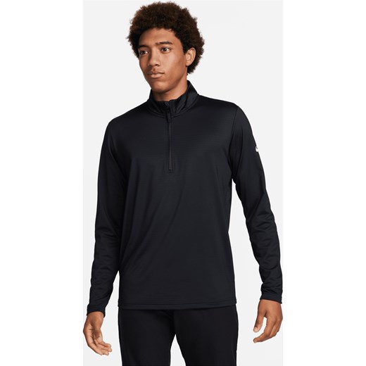 Męska koszulka do golfa z zamkiem 1/2 Dri-FIT Nike Victory - Czerń ze sklepu Nike poland w kategorii T-shirty męskie - zdjęcie 178606892