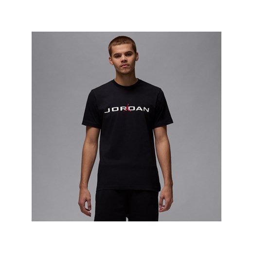 T-shirt męski Jordan Air - Czerń ze sklepu Nike poland w kategorii T-shirty męskie - zdjęcie 178606900