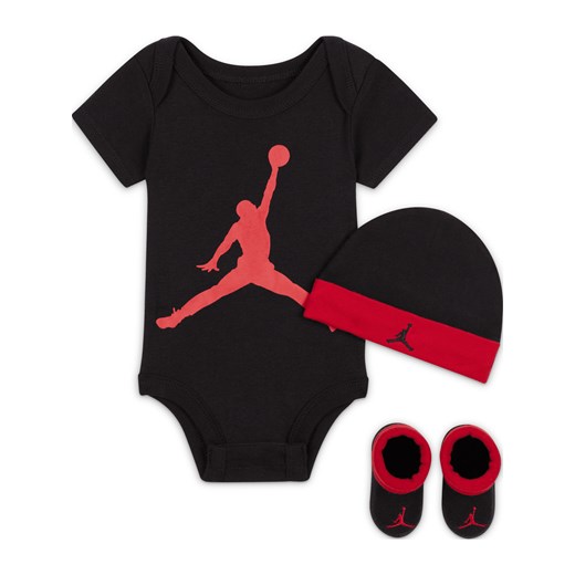 Trzyczęściowy zestaw dla niemowląt Jordan - Czerń ze sklepu Nike poland w kategorii Komplety niemowlęce - zdjęcie 178607053