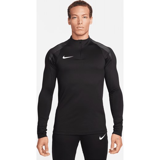 Męska treningowa koszulka piłkarska z zamkiem 1/2 Dri-FIT Nike Strike - Czerń ze sklepu Nike poland w kategorii T-shirty męskie - zdjęcie 178607211