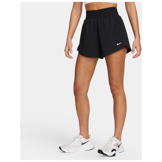 Damskie spodenki 2 w 1 z wysokim stanem Dri-FIT Nike One 7,5 cm - Czerń ze sklepu Nike poland w kategorii Szorty - zdjęcie 178607232