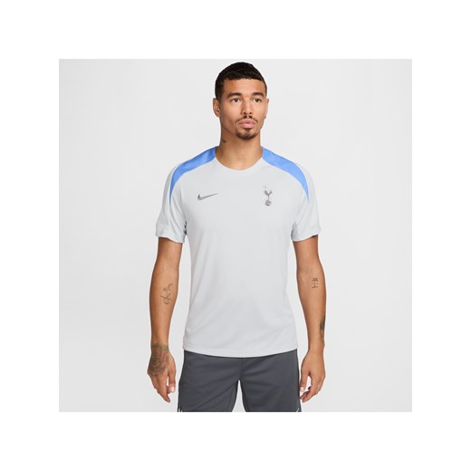 Męska dzianinowa koszulka piłkarska z krótkim rękawem Nike Dri-FIT Tottenham Hotspur Strike - Szary ze sklepu Nike poland w kategorii T-shirty męskie - zdjęcie 178607392