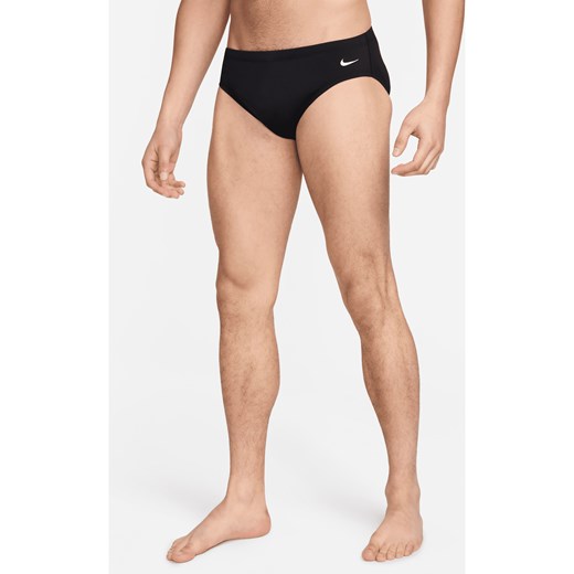 Męskie slipy kąpielowe Nike Solid - Czerń ze sklepu Nike poland w kategorii Kąpielówki - zdjęcie 178607473