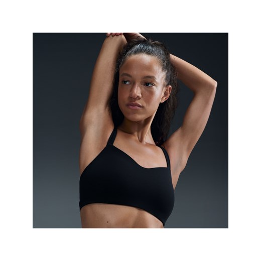 Damski stanik sportowy z wkładkami zapewniający lekkie wsparcie Nike Zenvy Strappy - Czerń ze sklepu Nike poland w kategorii Biustonosze - zdjęcie 178607630