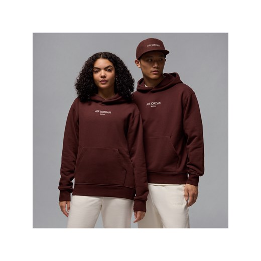 Męska dzianinowa bluza z kapturem Air Jordan Wordmark - Brązowy ze sklepu Nike poland w kategorii Bluzy męskie - zdjęcie 178607723