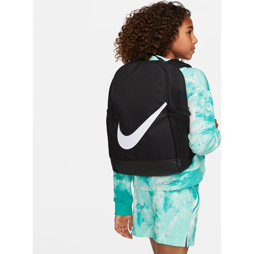 Plecak dziecięcy Nike Brasilia (18 l) - Czerń ze sklepu Nike poland w kategorii Plecaki dla dzieci - zdjęcie 178607904