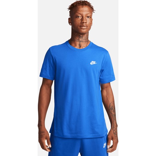 T-shirt męski Nike Sportswear Club - Niebieski ze sklepu Nike poland w kategorii T-shirty męskie - zdjęcie 178608093
