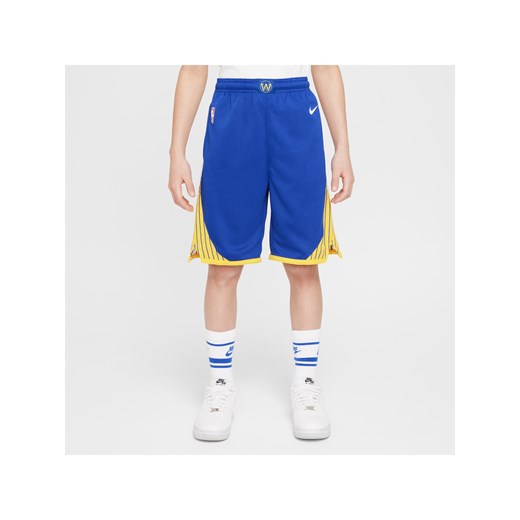 Spodenki dla dużych dzieci (chłopców) Nike NBA Swingman Golden State Warriors Icon Edition 2023/24 - Niebieski ze sklepu Nike poland w kategorii Spodenki chłopięce - zdjęcie 178608130