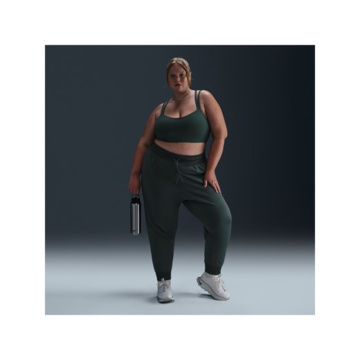 Damskie joggery 7/8 z wysokim stanem Nike Therma-FIT One (duże rozmiary) - Zieleń ze sklepu Nike poland w kategorii Spodnie damskie - zdjęcie 178608172