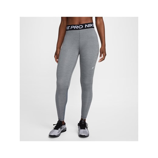 Damskie legginsy ze średnim stanem i wstawkami z siateczki Nike Pro - Szary ze sklepu Nike poland w kategorii Spodnie damskie - zdjęcie 178608281