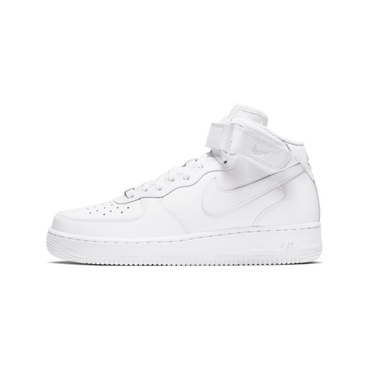 Buty damskie Nike Air Force 1 '07 Mid - Biel ze sklepu Nike poland w kategorii Buty sportowe damskie - zdjęcie 178608384