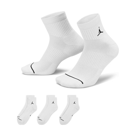 Skarpety do kostki Everyday Jordan (3 pary) - Biel ze sklepu Nike poland w kategorii Skarpetki męskie - zdjęcie 178608504