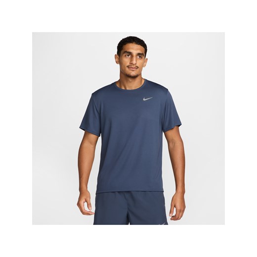 Męska koszulka z krótkim rękawem do biegania Nike Dri-FIT UV Miler - Niebieski ze sklepu Nike poland w kategorii T-shirty męskie - zdjęcie 178608764