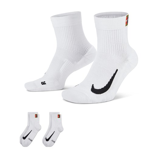 Skarpety do kostki do tenisa NikeCourt Multiplier Max (2 pary) - Biel ze sklepu Nike poland w kategorii Skarpetki damskie - zdjęcie 178608802