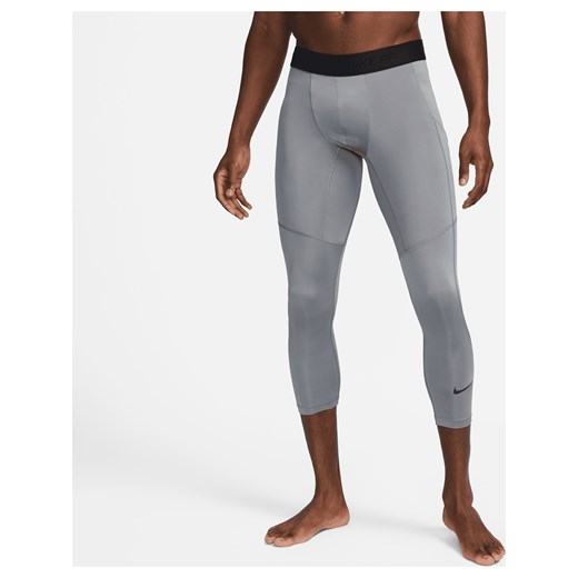 Męskie legginsy do fitnessu Dri-FIT o długości 3/4 Nike Pro - Szary ze sklepu Nike poland w kategorii Spodnie męskie - zdjęcie 178608821