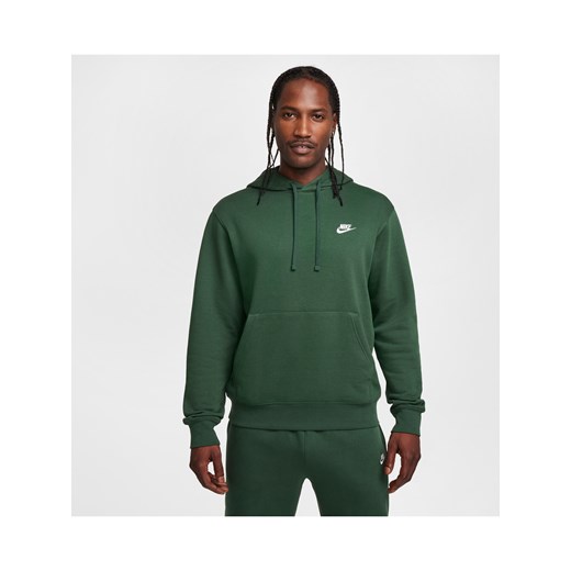 Bluza z kapturem Nike Sportswear Club Fleece - Zieleń ze sklepu Nike poland w kategorii Bluzy męskie - zdjęcie 178608991