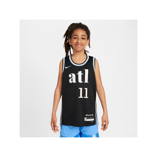 Koszulka dla dużych dzieci Nike Dri-FIT NBA Swingman Trae Young Atlanta Hawks City Edition 2023/24 - Czerń ze sklepu Nike poland w kategorii T-shirty chłopięce - zdjęcie 178609070