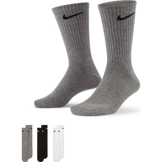 Lekkie skarpety treningowe Nike Everyday (3 pary) - Wielokolorowe Nike 38-42 Nike poland