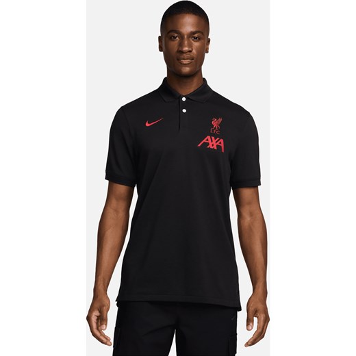 Męska koszulka piłkarska polo Nike Dri-FIT Liverpool F.C. The Nike Polo - Czerń Nike M Nike poland