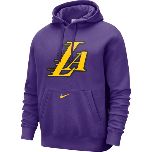 Męska dzianinowa bluza z kapturem Nike NBA Los Angeles Lakers Club City Edition Nike M Nike poland